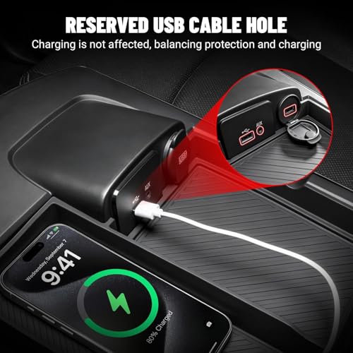 Center Console Organizer Fit for Dodge RAM 1500 2500 3500 2013 (Fit for Dodge RAM 2013-2018 A)