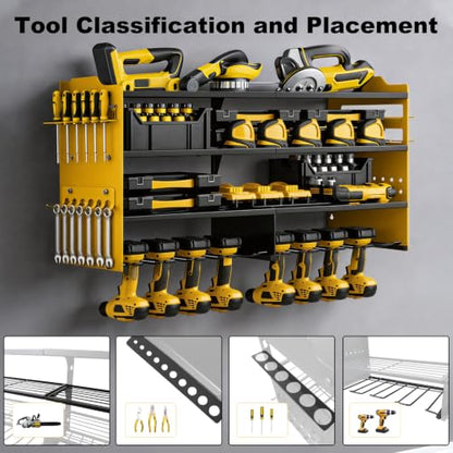 Power Tool Organizer Wall Mount (Yellow)