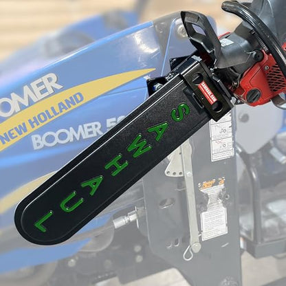 GearHaul SawHaul SnapLok Rotating Tractor Chainsaw Carrier (Rotating - Tractors / 20 Inch Scabbard / Green)