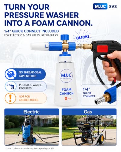Foam Cannon S V3.0 (Foam Cannon + SOAP Sample)