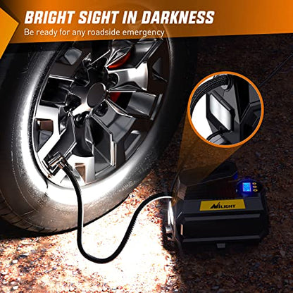 Digital Tire Inflator Air Compressor Portable Pump w (Air Compressor Pump With Digital Gauge)