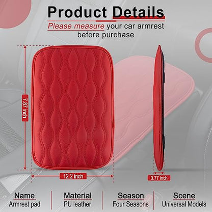 Auto Center Console Pad (red-line)