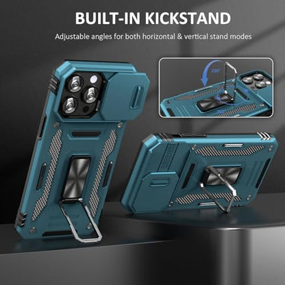 Phone Case for 16 Pro Case 16 Pro Phone Case with Camera Cover (iPhone 16 Pro 【6.3 inch】 / Light Blue)