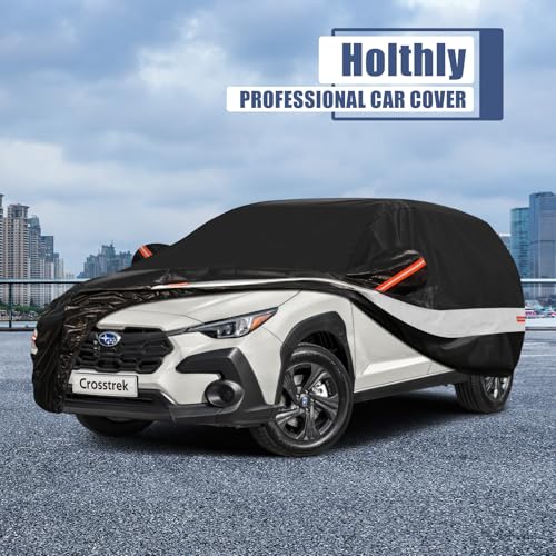 10 Layers SUV Car Cover Custom Fit for Subaru Crosstrek (Black Gray / Custom Fit for Subaru Crosstrek)