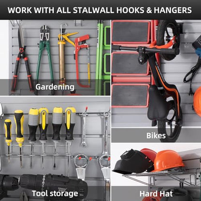 Slat Wall Paneling Garage Wall Organizer (Grey / 4x4ft)