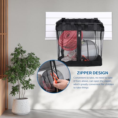 4Pcs Mesh Slatwall Baskets with Zipper (B)