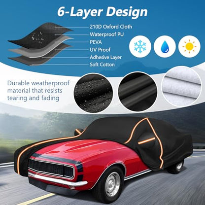 Car Cover for Chevy Camaro 1967 (Black / for Chevy Camaro 1967-1981)