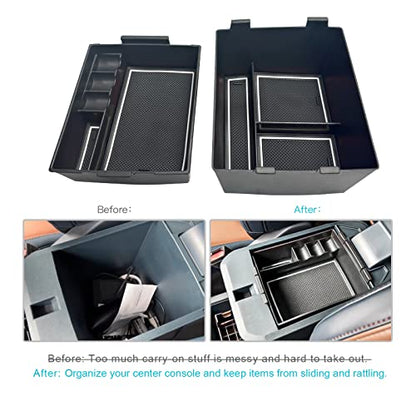 for 2022 2023 2024 2025 2026 Ford Maverick Center Console Organizer Tray 2022 (White Trim)