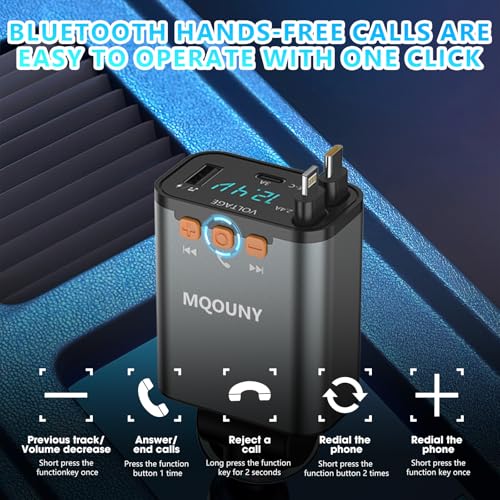Retractable Car Charger (Black)