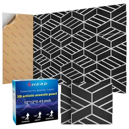 8 Pack 2 Layer Soundproof Wall Panels