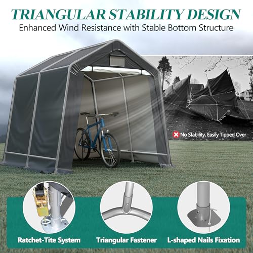 8' x 8' Outdoor Storage Shelter Shed (8' x 8')