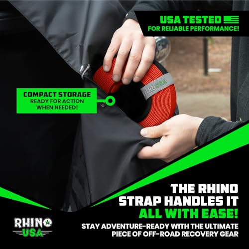 Offroad Recovery Tow Strap (Red / 2in x 20ft)