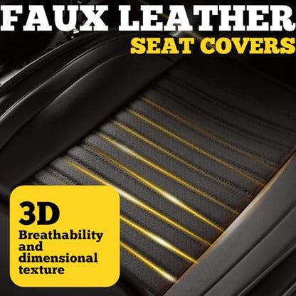 Front Car Seat Covers (Gray-Black / Front)