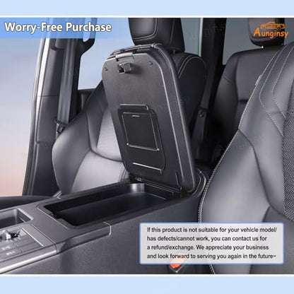 Car Armrest Hidden Storage Box Compatible with Toyota Land Cruiser 250 Prado J250 LC250 2024 2025 Car Center Console Handrail Privacy Storage Box Organizer Tray ABS Insert Pallet Manager Accessories (Black(B))