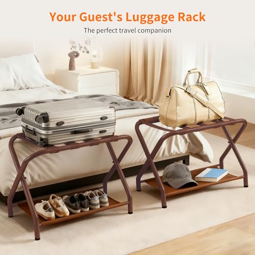 Luggage Rack for Guest Room (Brown)