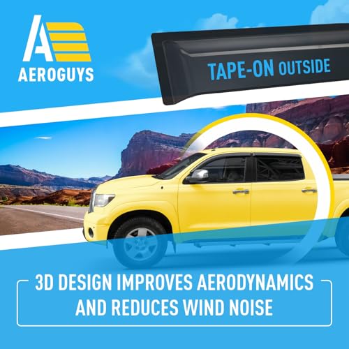 Extra Durable Window Deflectors Tape (For Toyota Tundra 07-21)
