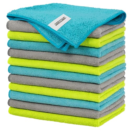 Microfiber Cleaning Cloth (12pk / 3 Colors Assorted)