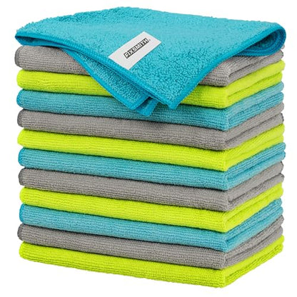 Microfiber Cleaning Cloth (12pk / 3 Colors Assorted)
