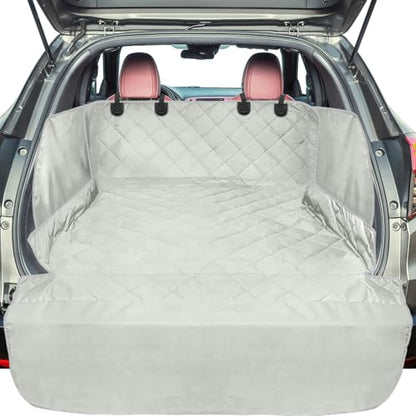 SUV Cargo Liner for Dogs (Grey / Large Extended (With Flaps) 93")