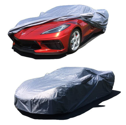 Custom FIT Car Cover fits 2020 2021 2022 2023 2024 2025 Chevy Corvette C8 XTREMECOVERPRO Diamond Series Grey (C8 - OUTDOOR / GRAY)
