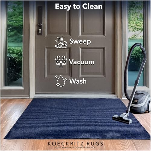 Heavy Duty Durable All Weather Indoor (6' x 10' (Rectangular) / Blue)