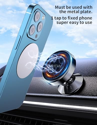 2 Pack Magnetic Phone Holder for Car (Black)