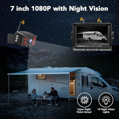 Wireless Backup Camera with 7" 1080p Monitor