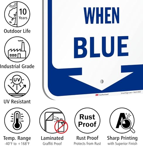 Freezing Temperature When Blue Sign with Arrow (Freezing Temperature When Blue Sign)