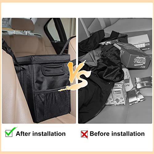 Hanging Car Trash Bag with Lid (Organizer Box)