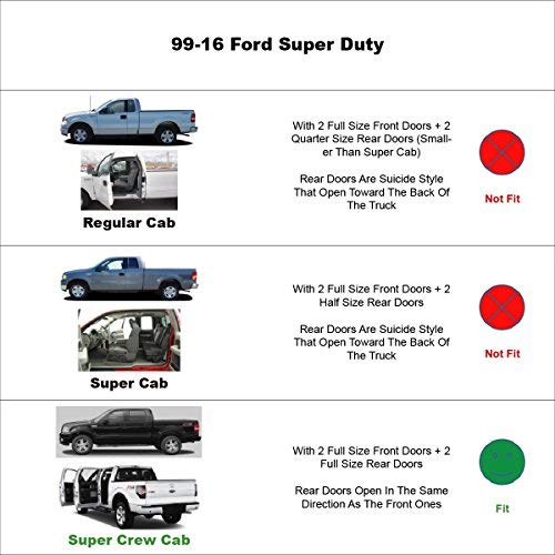4pcs Original Window Visors for F (for F-150 15-20 Supercrew)