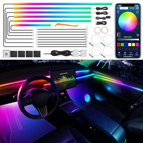 Dreamcolor Acrylic Interior Car LED Strip Light with Wireless APP (Dreamcolor 22 in 1)