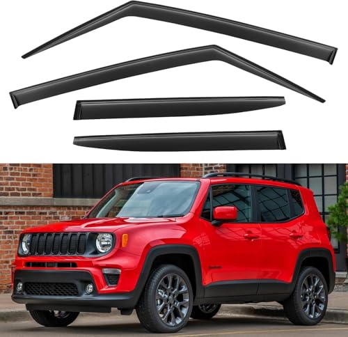 Window Visors Rain Guards for 2015 (2015-2024 Jeep Renegade)