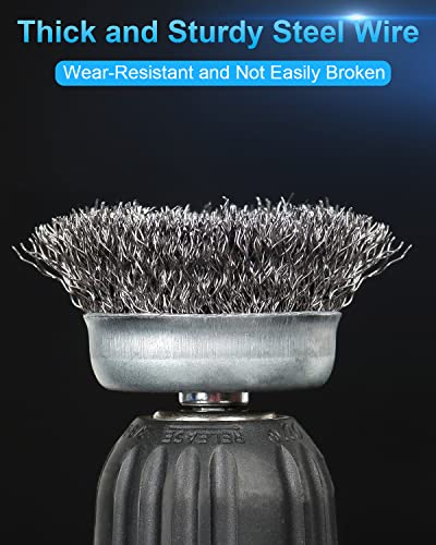 6 Pack Carbon Steel Wire Wheel Brush