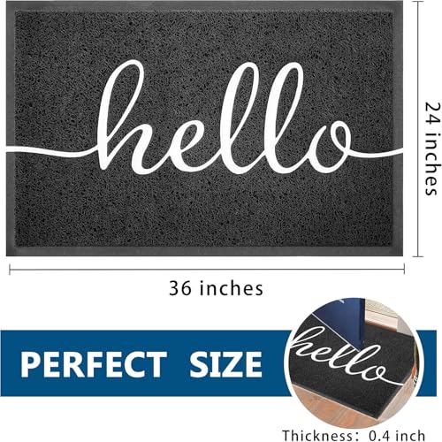 Door Mat Outside Inside Hello Doormat (3' x 2' / Hello)