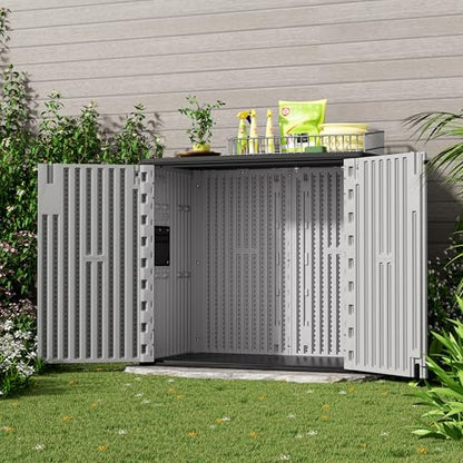 Outdoor Storage Cabinet for Patio & Garden Shed
