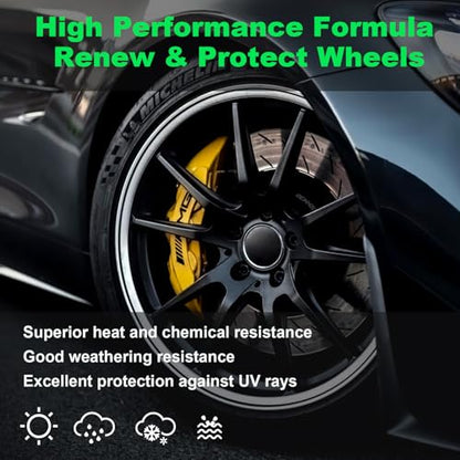 Black Spray Paint for Wheels (Black / 13 Ounce (Pack of 2))