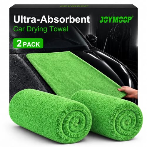 Car Drying Towels (New Car Towels - Green / 35.4"x23.6" - 2pcs)