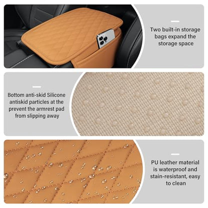Car Center Console Cover (orange)