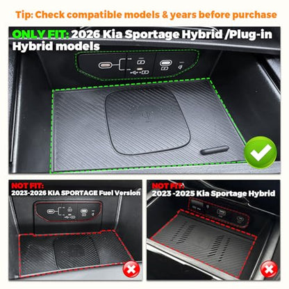 Wireless Charging for Hybrid & Plug (For Kia Sportage Hybrid 2026)