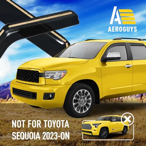 Extra Durable Window Deflectors in (For Toyota Sequoia 08-22)