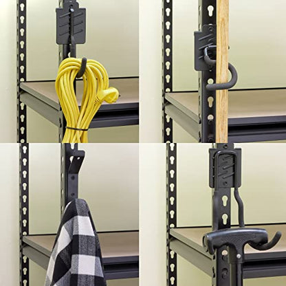Boltless Shelving Hooks for 1.5 inch Keyhole Shelving Unit 7 Pcs (7 pcs-Unspecified)