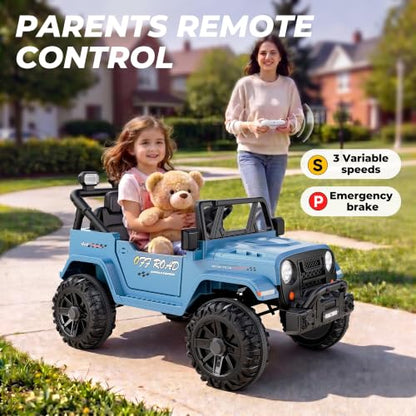 12V Electric Ride On Car (Blue)