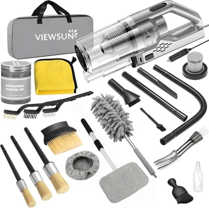 Car Cleaning Kit (Grey / 17PCS)