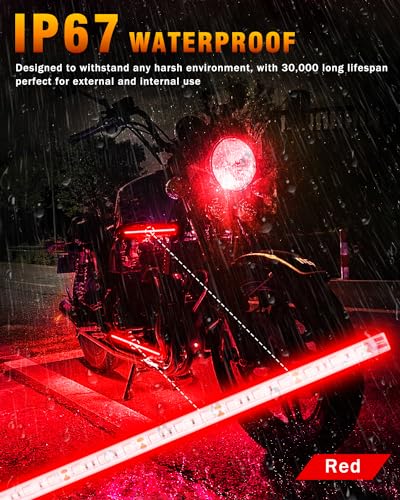 Car LED Strip Light 12V Red 12.5'' (Red)