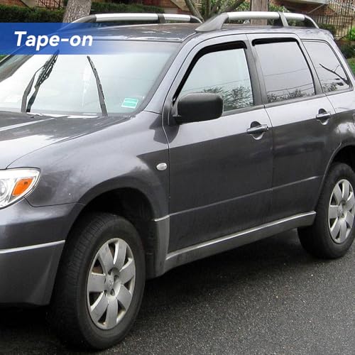 Window Visors Rain Guards for 2003 2004 2005 2006 Mitsubishi Outlander (2003-2006 Mitsubishi Outlander)
