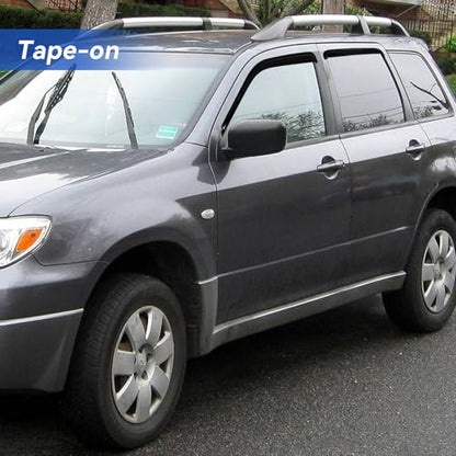 Window Visors Rain Guards for 2003 2004 2005 2006 Mitsubishi Outlander (2003-2006 Mitsubishi Outlander)