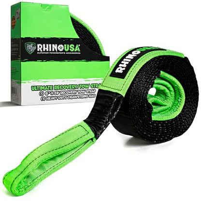Recovery Tow Strap (Black / 6in x 30ft)