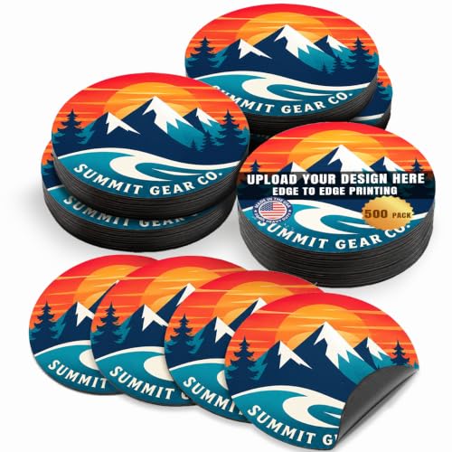 Customizable Round Magnet 5 Inch 500 Pack (500 Pack)