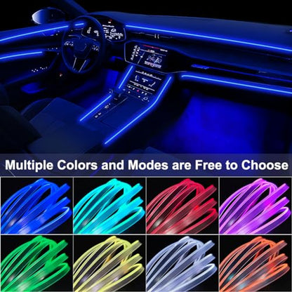 Interior Car LED Strip Lights APP Control (236 Inches Fiber Optic)