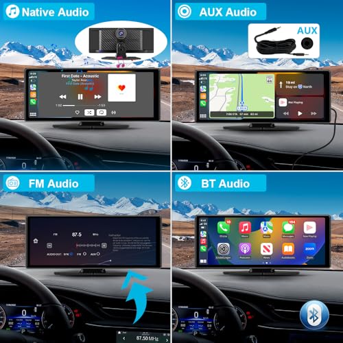 10.26" Carplay Screen for Car Portable (ZX-US-CLP12A-1)